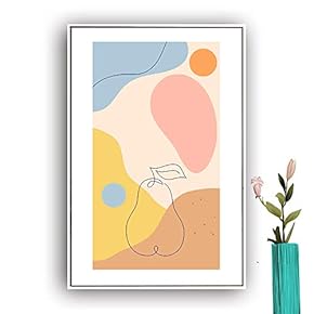 Framed Canvas Wall Art Picasso Poster Print of Woman Canvas Prints Home Artwork Decoration for Living Room,Bedroom - 16x24 inches