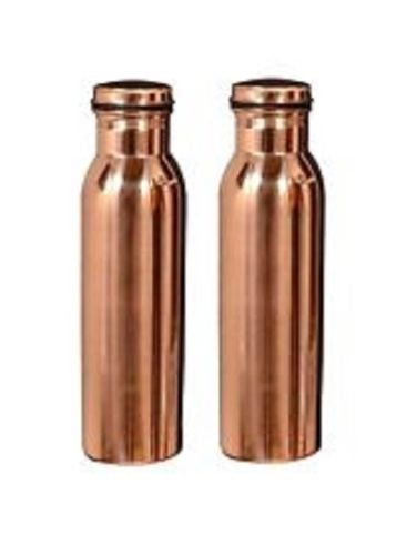 MACHAK Genaric Copper Water Bottle (Brown, 1000 ml) -2 Bottles