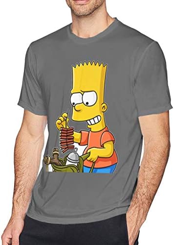 LiuYeWen Bart Simpson Men Limited Edition Short Sleeved T-Shirt Classic Black