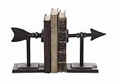 Creative Co-Op Cast Iron Metal Arrow Bookends