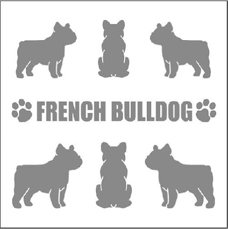 Amazon Co Jp エブリーペット ミニシルエット犬ステッカー シルバー フレンチブルドッグ ペット用品