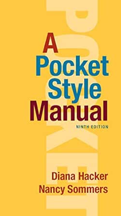 A Pocket Style Manual - Kindle edition by Hacker, Diana, Sommers, Nancy