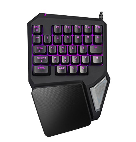 Gaming Keypad The New Gameboard with Programmable Keys 7 Color LED Backlit PC Portable Wired USB Black Ergonomic Game Keypad Compatible With Windows System The most fun gaming keyboard