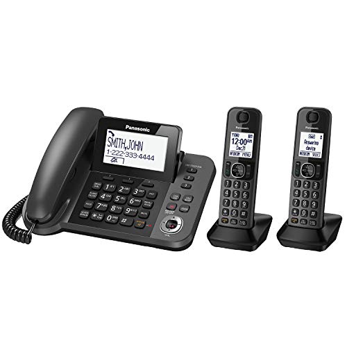 Panasonic KXTGF352M Corded/Cordless 2 Handset Landline Telephone in