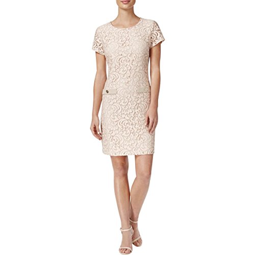 Tommy Hilfiger Womens Lace Shift Casual Dress Pink 6 | Desertcart Aruba