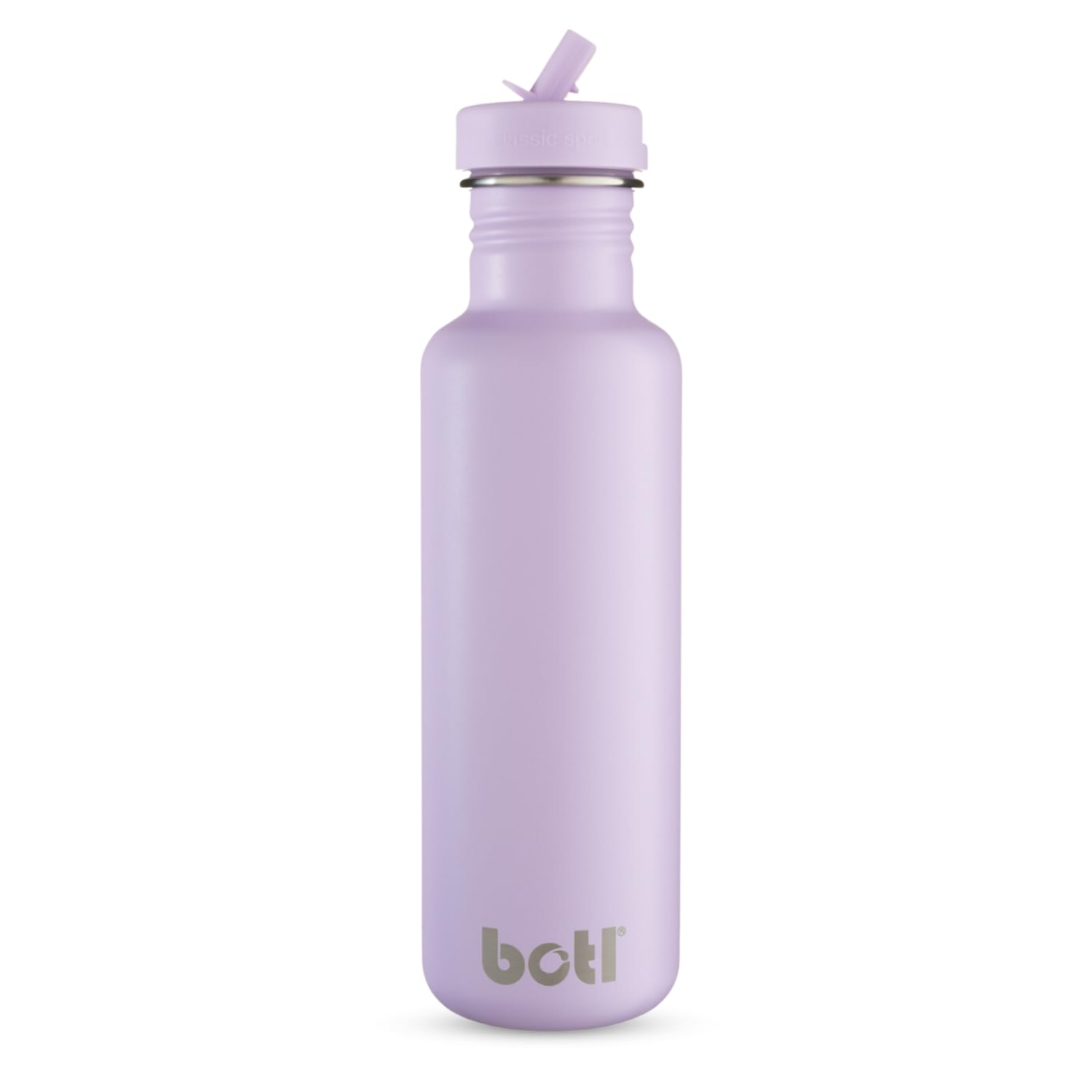 onegreenbottle BOTL – Tough Canteen Water Bottle with Leakproof Straw Lid, Stainless Steel Water Canteen, Non-Insulated, Eco Sports Bottle, 800ml, HAZE — image 1