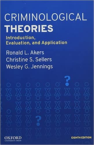 Criminological Theories Introduction Evaluation And Application Akers Ronald L Sellers Christine S Jennings Wesley G 9780190935252 Books Criminological Theories Introduction Evaluation And Application Akers Ronald L Sellers Christine S Jennings Wesley G 9780190935252 Books