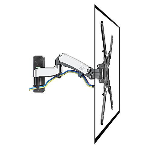F500-SLV Universal Full Motion Articulating Gas Spring TV Wall mount for 40â€ - 50 inch LED LCD Flat Panel Screens from 17lbs up to 35lbs
