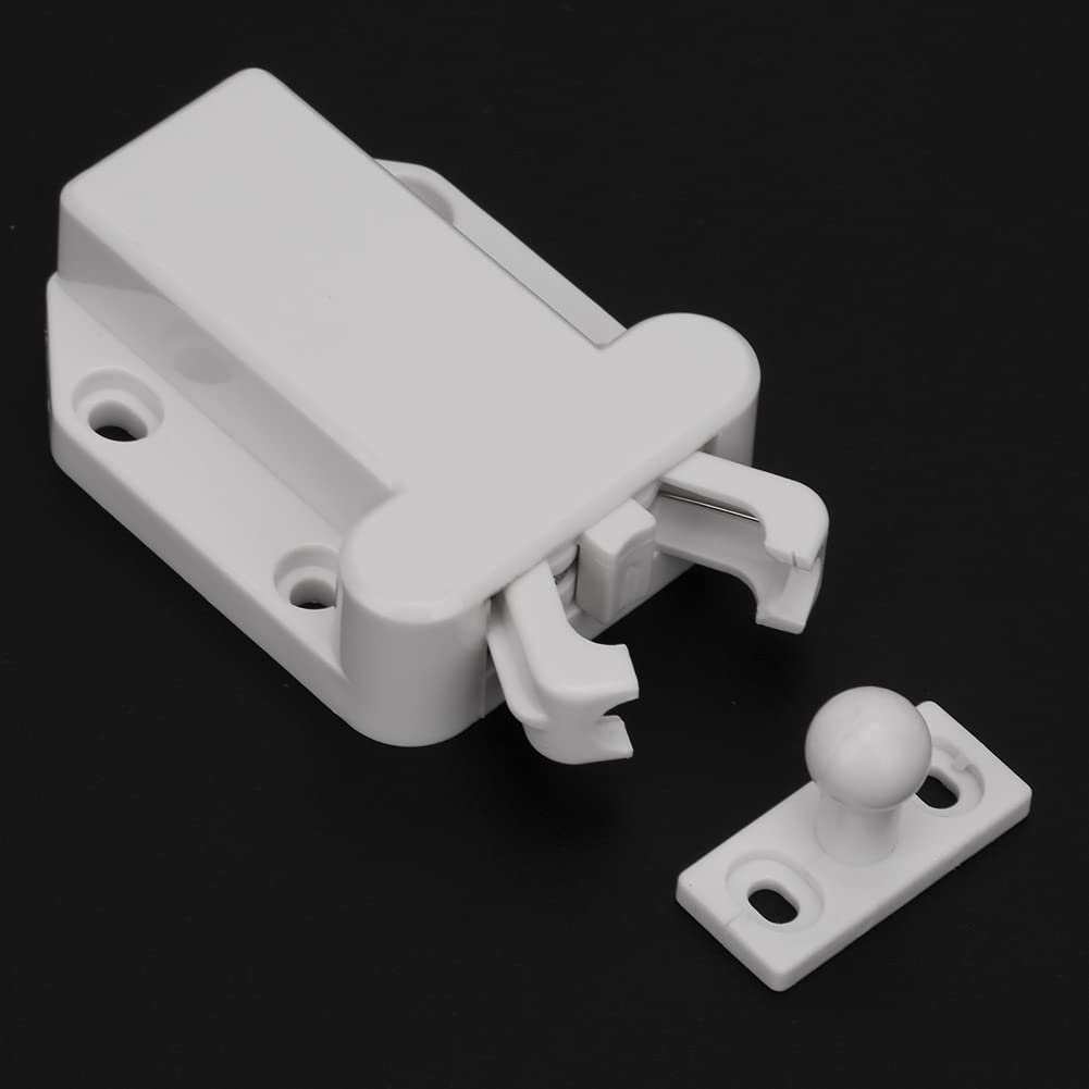 10pcs White Cute Beetle Shape Cabinets Door Rebounder Cupboard Touch Release Latches Push Open Catches Doors Magnetic Latches for Drawer