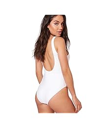 Matteobenni Traje de baño de una pieza con corte alto y espalda baja para dama Trajes de baño