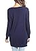 levaca Women's Long Sleeve V Neck High Low Split Loose Casual Pullover Sweaters