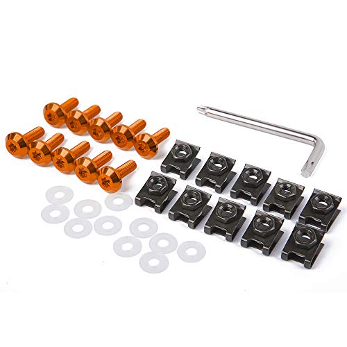 XX eCommerce Motorcycle Motorbike Universal Aluminum Accessories M6 10pcs Motorcycle Fairing Bolt Screw Fastener Speed Clip Fixation Nut kit for BMW Yamaha Honda Kawasaki Harley Ducati - Thumbnail 7