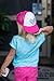 JP DOoDLES Heart Hat Kids Trucker Hat. Baseball Mesh Back Cap fits Baby, Toddler and Youth (Kiddo 2-5 Yrs, HOT Pink)