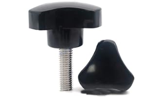 Unifizz Thumb Screws Clamping Screw Knob Star Knobs M6 x 40mm Bakelite Triangle Hand Knob Tightening Screw Knob for Mechanical Equipment 1 PCS