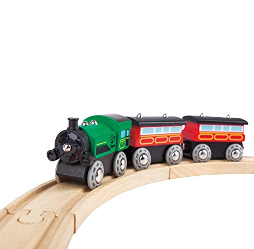 Hape Kids Wooden Railway Passenger Steam Train Toy