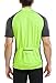 KORAMAN Men's Reflective Short Sleeve Cycling Jersey with Zipper Pocket Quick-Dry Breathable Biking Shirt Green 2XL
