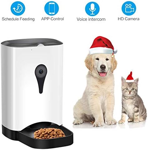 XIAOD Feeder Pet Smart Feeder With Camera, App Remote Control Voice Walkie-talkie Automatic Feeder Dog And Cat Food Distributor 4.5l Large Capacity