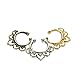Maggie 3 Pcs Fake Septum Clicker Nose Ring Non Piercing Hanger Clip Body Jewelry