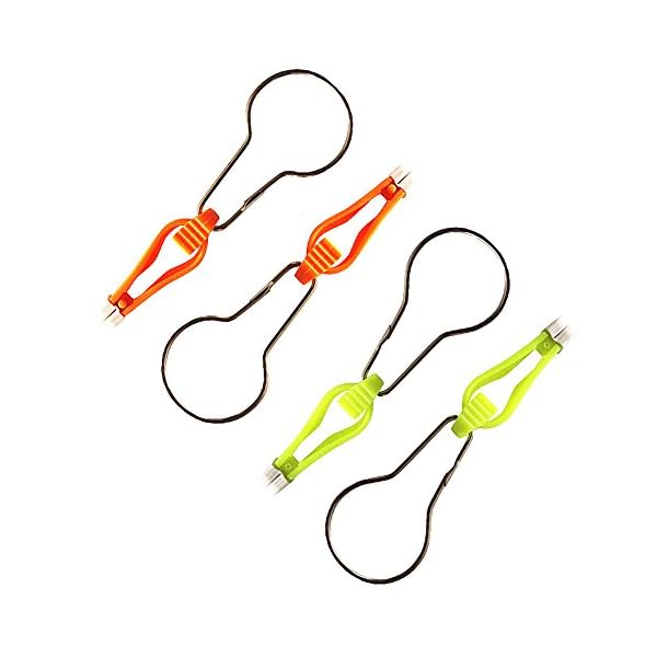 Krazywolf-Mini-Power-Grip-Planer-Board-Snap-Trolling-Weight-Release-Clip-In-Ring-Boat-Outfitting2-12-InchOrangeYellow