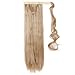 Wrap Around Synthetic Ponytail One Piece Heat Resistant Magic Paste Pony Tail Long Straight Soft Silky for Women Lady Girls 26'' / 26 inch (natural black)