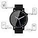 AKWOX (Pack of 4) Tempered Glass Screen Protector for Moto 360 42mm (2nd Gen), [0.3mm 2.5D High Definition 9H] Premium Clear Screen Protective Film for Moto 360 42mm （not for 46mm）