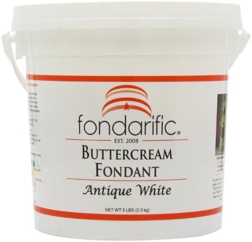 Fondarific Buttercream Antique White Fondant, 5-Pounds by Fondarific