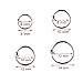 joybeauti Unisex Stainless Steel Captive Bead Hoop Barbell CBR Rings for Ear Belly Lip Nose Ring Piercing Jewelry Mixed Sizes Pack of 8 Pcs (Steel)