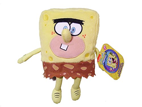 Caveman Spongebob Plush Bean, nickelodeon, 6" Plush