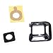 Genko Genuine Rear Back Camera Lens Case+Adhesive Fix Replacement Parts For Samsung Galaxy S5 Active G870 Glass Lens Cover-Black