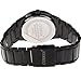 Readeel Black Case, Silver Hands, Round Bezel, Black Band Men Watch