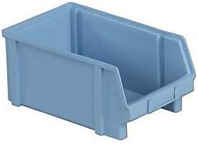 Lewisbins+ Plastibox Bins - 8-1/8 X12-3/4 X6" - Blue - Lot of 12