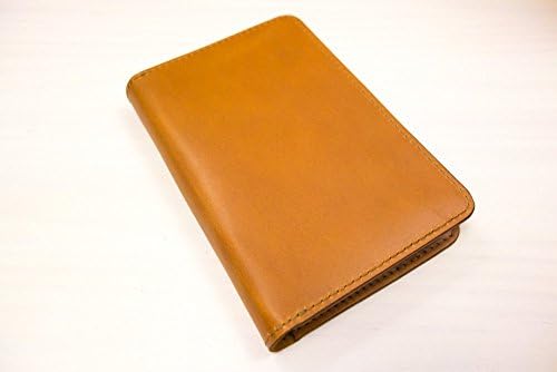 Hobonichi Techo Planner Cover - Tan Leather - A6, One Card Pocket - Receipt Pocket