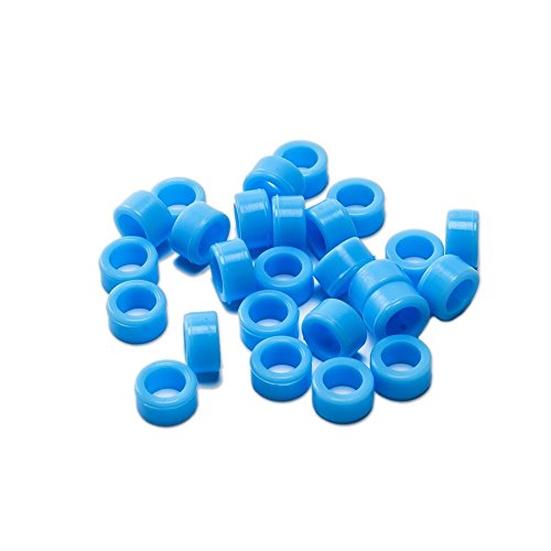 L size 25pcs Light Blue Dental Instrument Code Ring