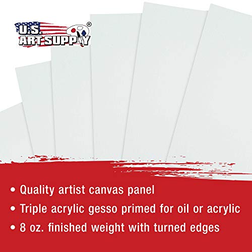 US Art Supply 5 X 7 inch Professional Artist Quality Acid Free Canvas