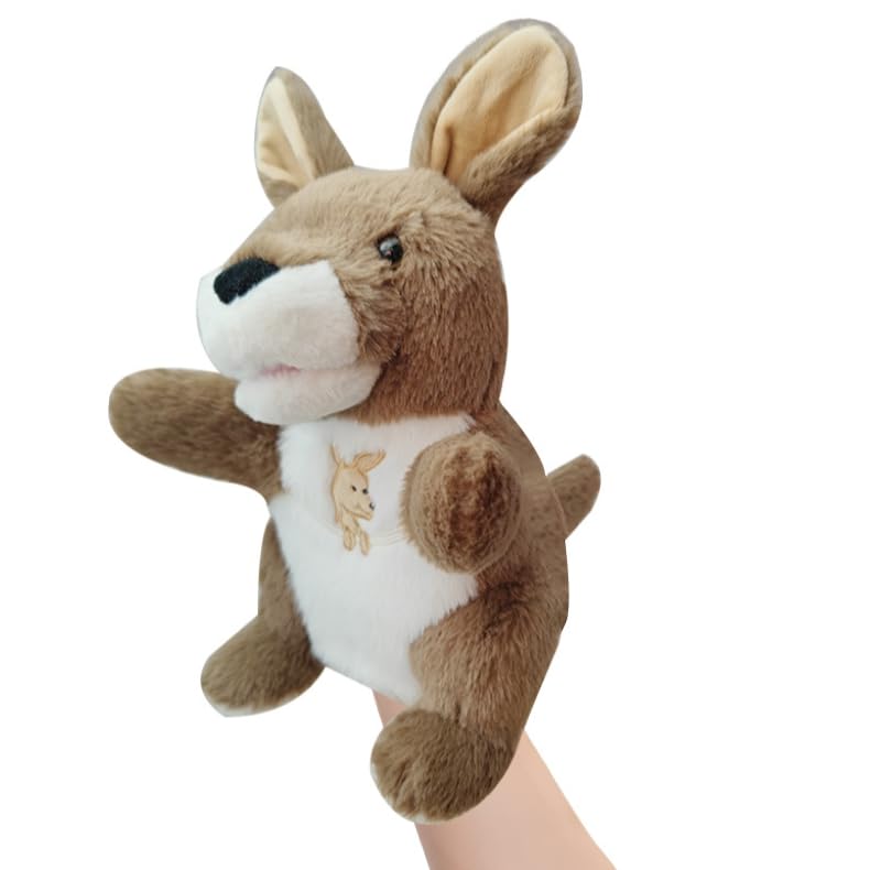 パペットマペット パペット パペット人形 ハンドパペット 指人形 腹話術 人形 口が動く カンガルー オーストラリア(カンガルー)商品画像