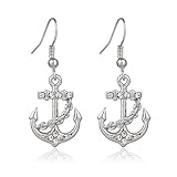 Liavy's Anchor Fashionable Earrings - Fish Hook - Sparkling Crystal - Unique Gift and Souvenir