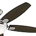 Hunter Contempo Indoor Ceiling Fan with LED Light and Remote Control, 52