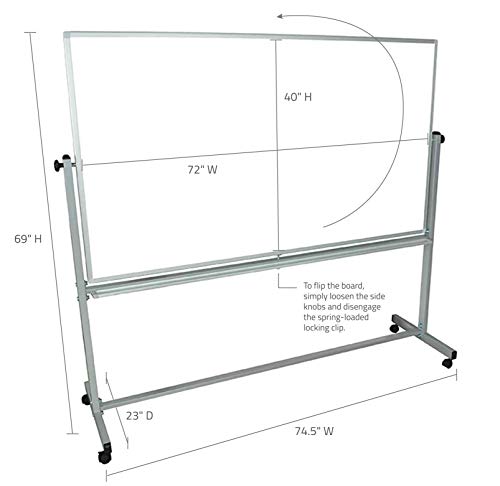 3 Offex+Mobile+Double+Magnetic+Whiteboard