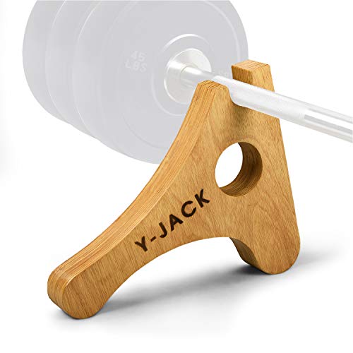 Yes4All Deadlift Jack/Barbell Stand for Weight Training, Deadlift Exercises, Powerlifting, Suitable for Loading and Unloading Heavy Barbell Plates, Wooden