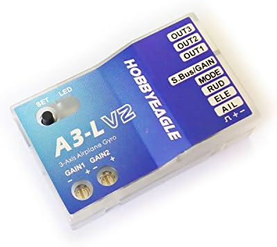HOBBYEAGLE A3-L(V2) Aeroplane RC Flight Controller Stabilizer System 3-axle Stabilizer Gyro for RC Airplane Fixed-wing Copter