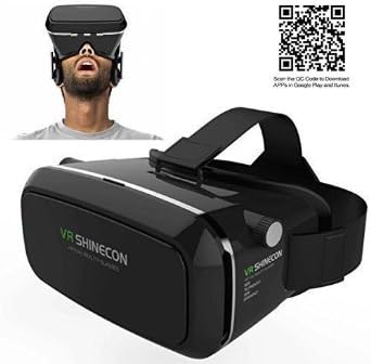 Jgmax VR Headset - 3D VR Glasses - Virtual Reality Headset for iOS and Android Smartphones within 3.5-6 Inches