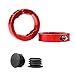 CyberDyer Cycling Aluminum Alloy Mountain Bike Handlebar Grips Bicycle Horn Grips 5 Colors (Red)