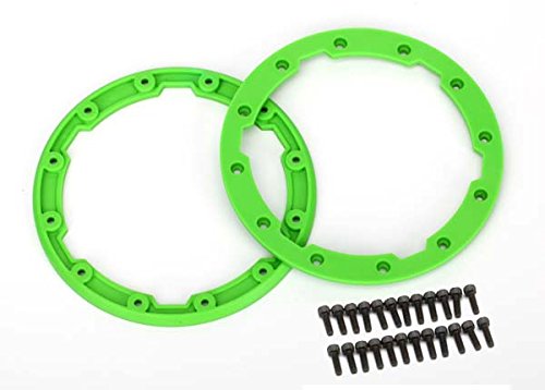 Traxxas 5664 Green Sidewall Protectors (Bead lock) for Geode Wheels (pair)