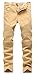 Men's Khaki Biker Moto Distressed Destroyed Fashion Skinny Slim Fit Jeans 336khaki W42,336khaki