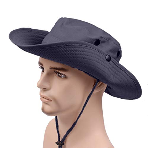 Clearance Beanie Hats for Women Men, Iuhan Fisherman Hat Casual Outdoor Mountaineering Hiking Hat Sunshade Hat sun Protection Cap (Navy) - Thumbnail 2