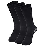 Bamboo Socks, Sunew Soft Mens and Womens Athletic Hiking Crew Cushioned Dress Casual Socks 1/3/6 Pairs