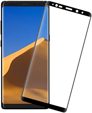 Galaxy Note 8 Screen Protector,Granvan Full Coverage Anti-Fingerprint, Anti-Scratch, Easy to Install Curved Tempered Glass Screen Protector for Samsung Galaxy Note 8 (Black)