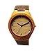LYMFHCH Moon Phase Astronomy Space Watch Unisex Leather Quartz - Black Gold (Brown)