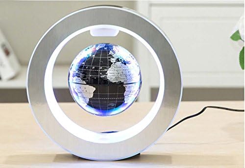 Miraclun 4' 'Magnetic Levitating Globe Anti-Gravity Floating Rotate World Map for Decoration