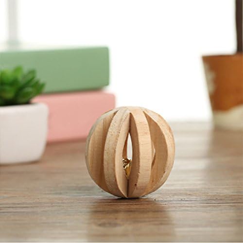 OLIVE US-Animal Rabbit Rat Cute Small Chinchilla Guinea Pig Hamster Wooden Toy Chew Toy(2)